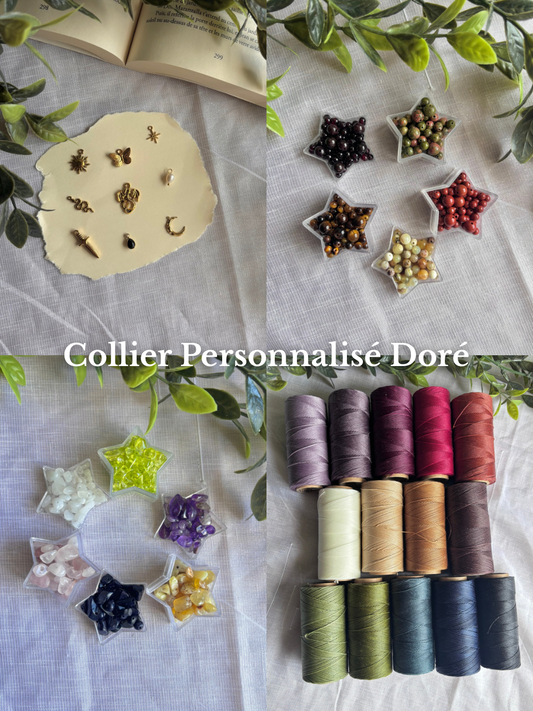 Collier Personnalisé Doré